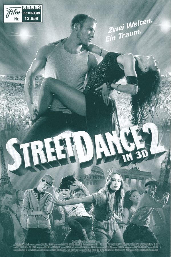 12659: Street Dance 2 in 3 D ( Max Giwa, Dania Pasquini ) Falk Hentschel, Sofia Boutella, George Sampson, Akai Osei-Mansfield, Tom Conti, Flawless Crew, Stephanie Nguyen, Delphine Nguyen, Niek Traa, Elisabetta Di Carlo, Samuel Revell, Kaito Masai, Ali Ram