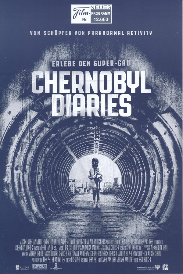 12663: Chernobyl Diaries ( Bradley Parker ) Ingrid Bolsø Berdal, Dimitri Diatchenko, Olivia Dudley, Devin Kelley, Jesse McCartney, Nathan Phillips, Jonathan Sadowski, Milos Timotijevic, Pasha D. Lychnikoff