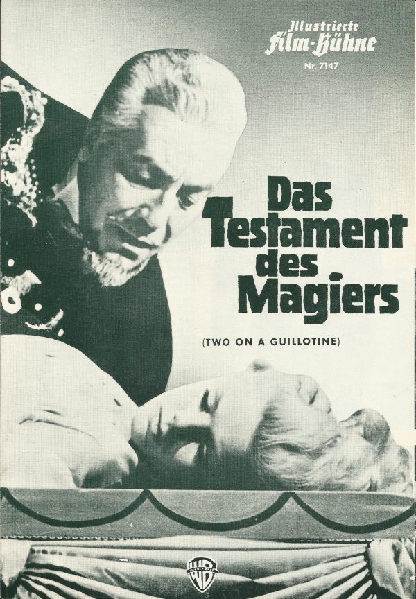 7147: Das Testament des Magiers ( two on a guillotine ) ( William Conrad ) Connie Stevens, Dean Jones, Cesar Romero, Parley Baer,