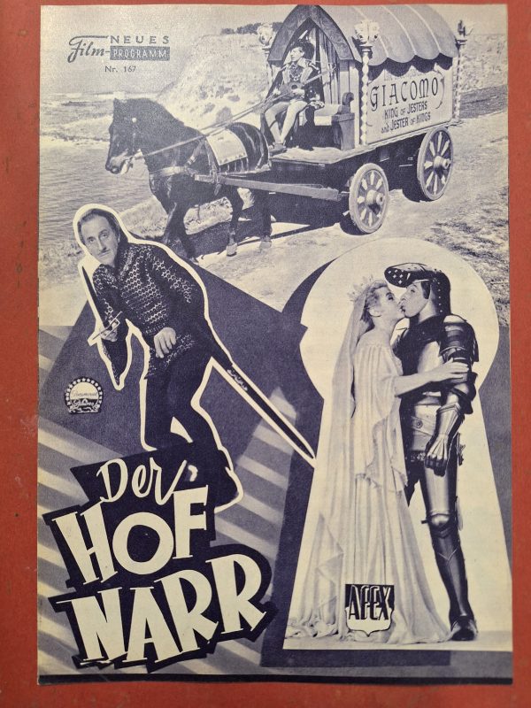 167: Der Hofnarr (Norman Panama und Melvin Frank) ( blau ) Danny Kaye, Basil Rathbone, Glynis Johns, Angela Lansbury, Cecil Parker