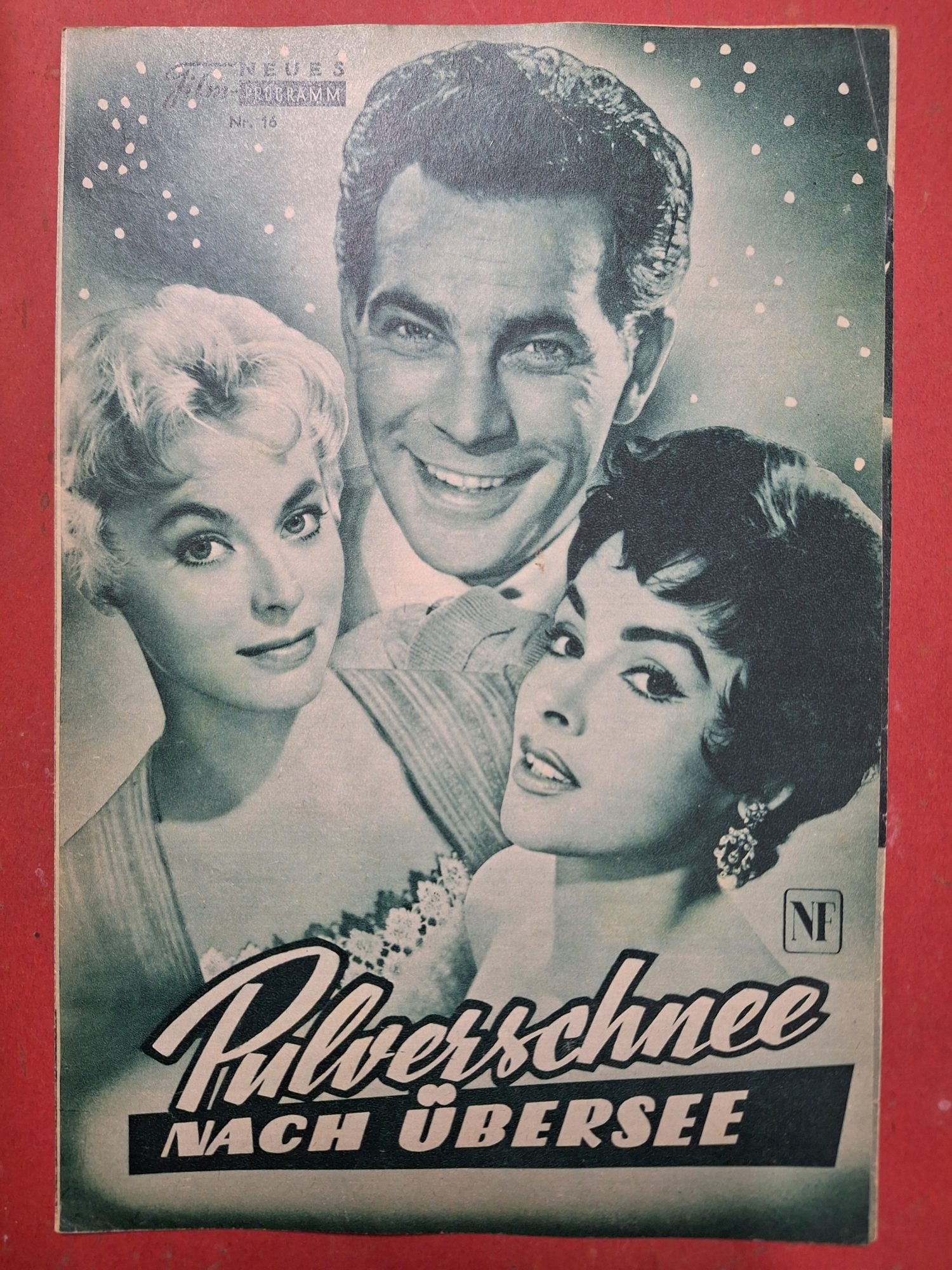 16: Pulverschnee nach Übersee (Hermann Leitner) ( grün ) Adrian Hoven, Marianne Hold, Mara Lane, Franz Muxeneder, Beppo Brem, Karl Schalder, Theodor Danegger, Gretl Theimer, Ewald Wenck, Ilse Petermell, Ludwig Groihsmaier, Boy Gobert, Fritz Eckhardt, H