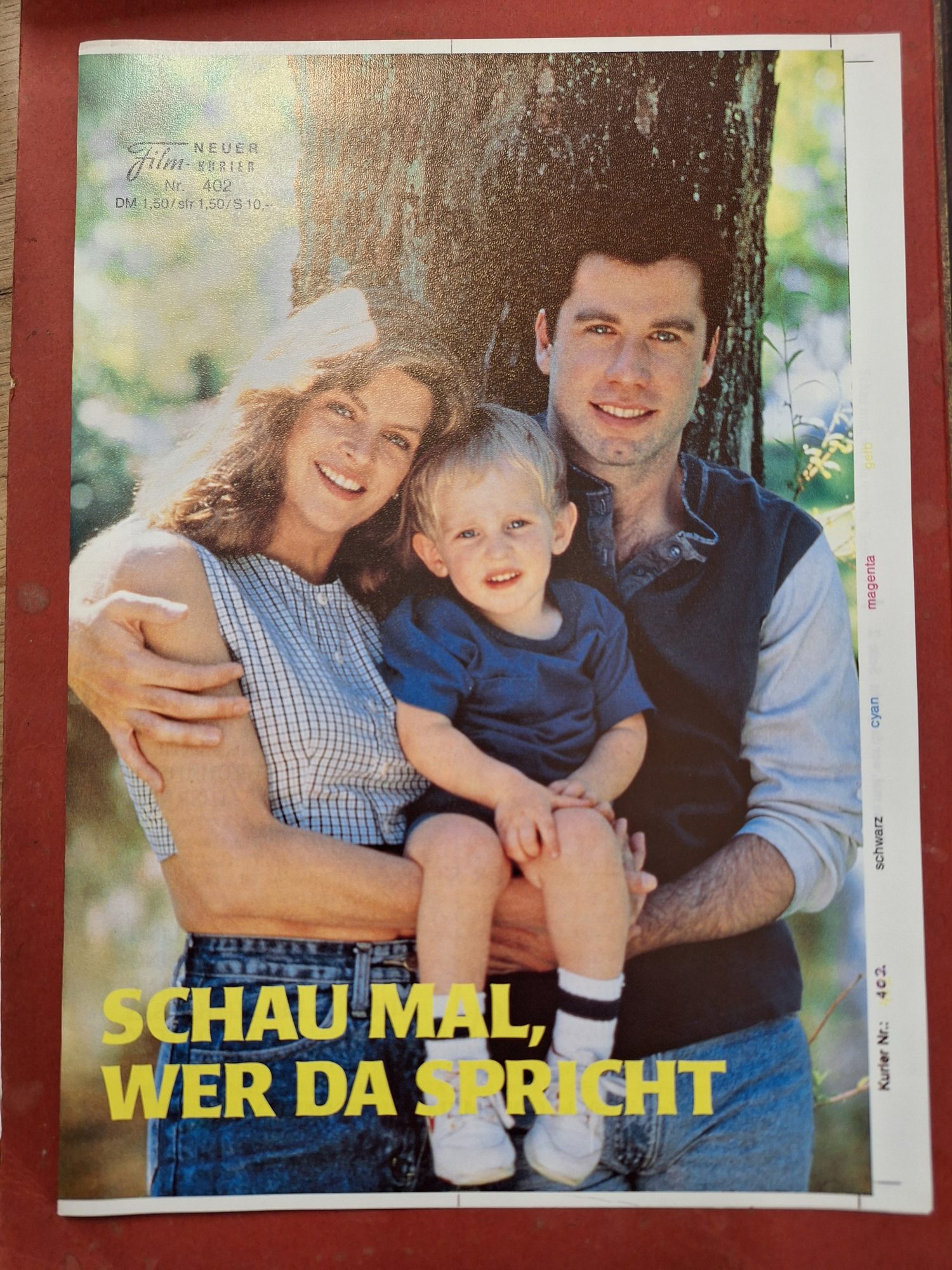 402: Schau mal, wer da Spricht ( Amy Heckerling ) ( Original Druckvorlage des Umschlages ) John Travolta, Kirstie Alley, George Segal, Thomas Gottschalk,