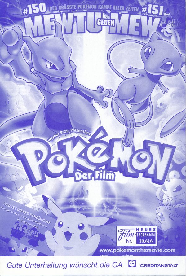 10616: Pokémon - Der Film ( Kunihiko Yuyama ) Norman J. Grossfeld, Choji Yoshikawa, Tomoyuki Igarashi, Takemoto Mori