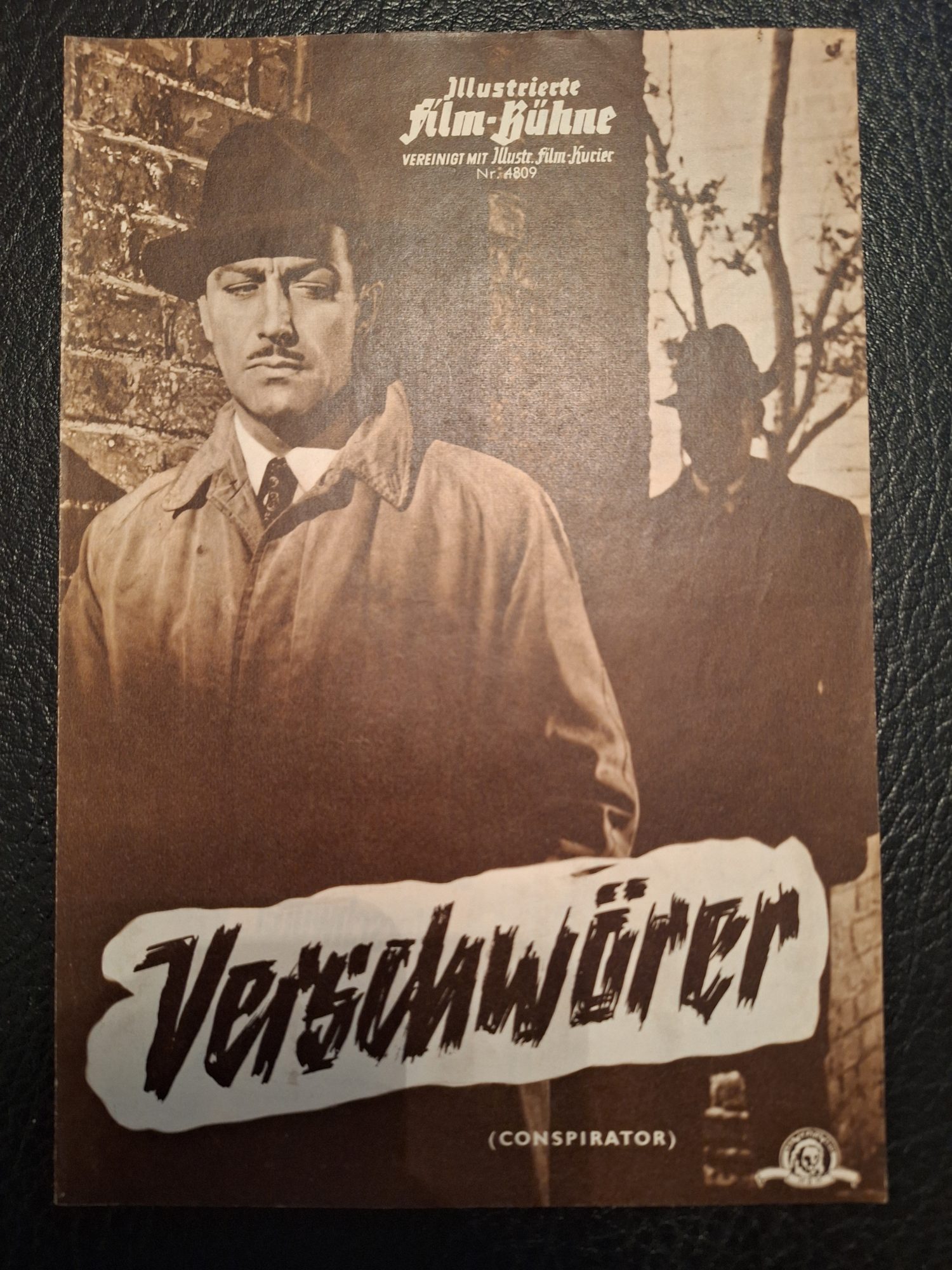 4809: Der Verschwörer (Victor Saville) Robert Taylor, Elisabeth Taylor, Robert Fleming, Harold Warrender, Homor Blackman, Marjorie Fielding, Thora Hird, Karel Stepaneck, Nicholas Bruce