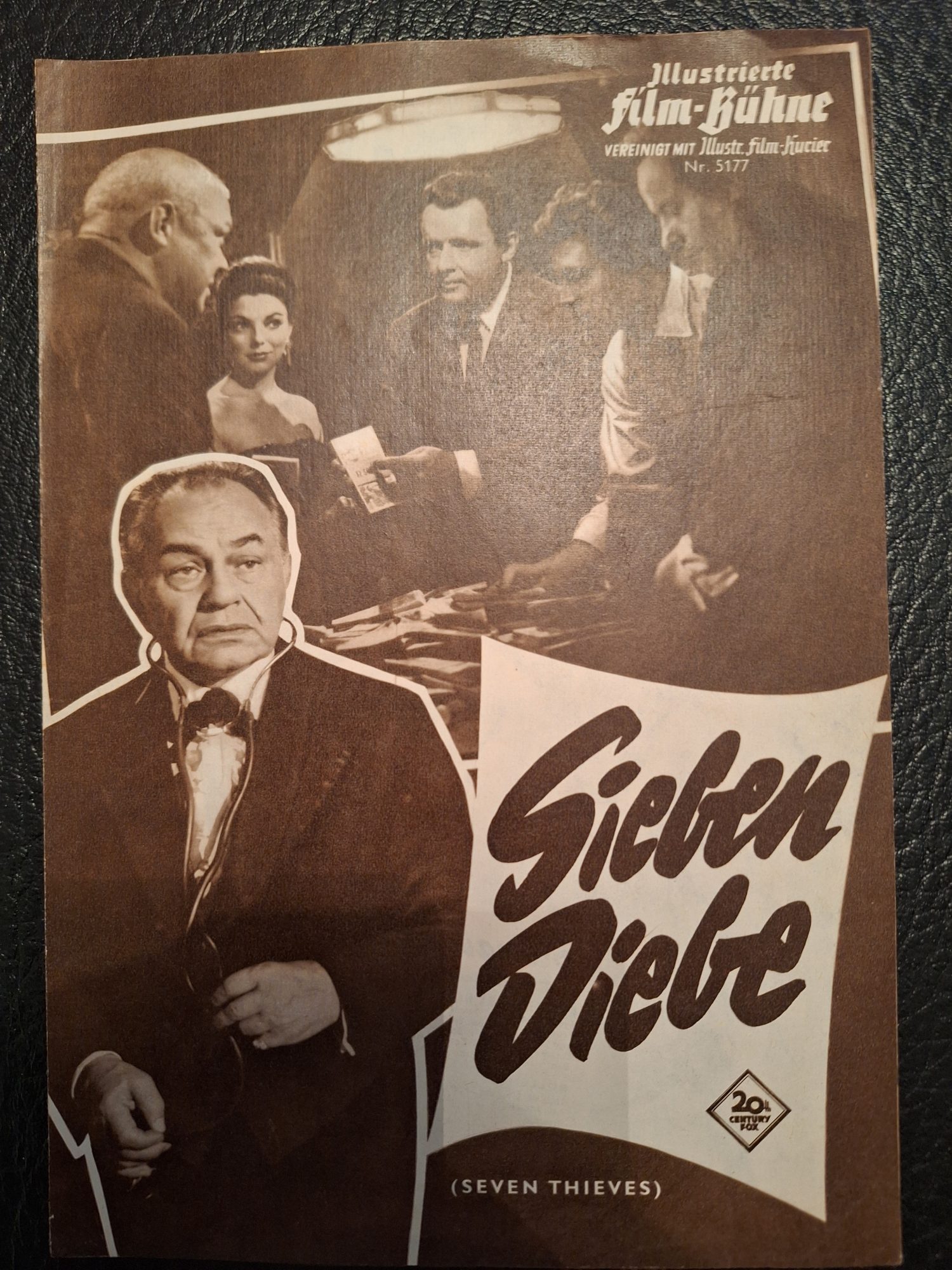 5177: Sieben Diebe (Henry Hathaway) Edward G. Robinson, Joan Collins, Rod Steiger, Joan Collins, Eli Wallach, Alexander Scourby, Michael Dante, Berry Kroeger, Sebastian Cabot, Marcel Hillaire, John Collins, Eli Wallach, Alexander Scourby, Michael Dante