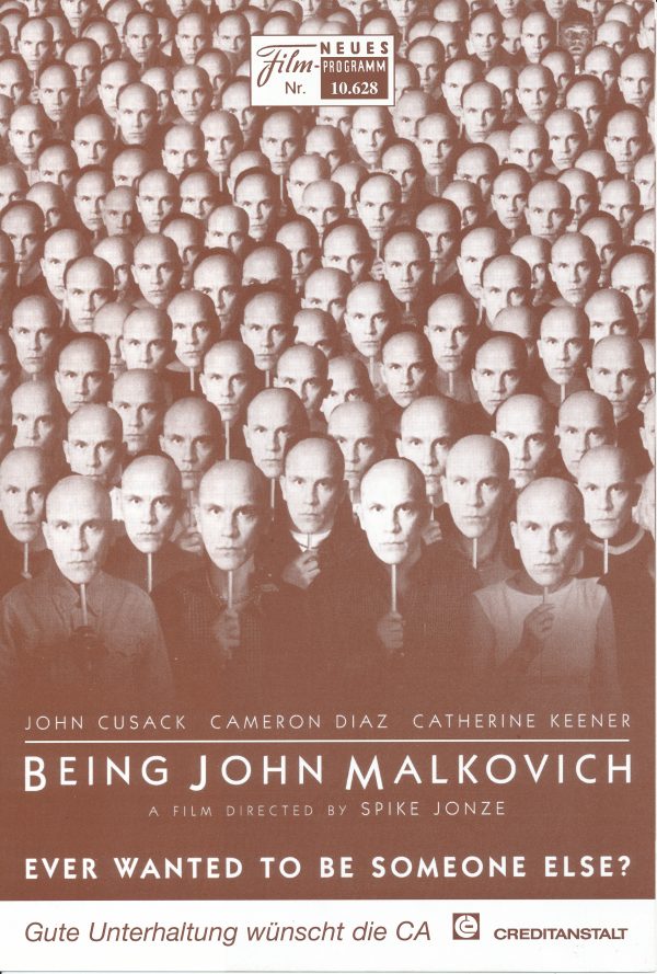 10628: Being John Malkovich ( Spike Jonze ) John Cusack, Cameron Diaz, Catherine Keener, John Malkovich, Orson Bean