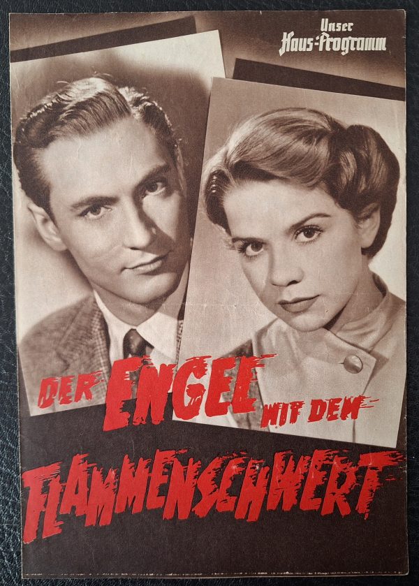 HP: Der Engel mit dem Flammenschwert ( Gerhard Lamprecht ) ( Braun - Rot ) Martin Benrath, Gertrud Kückelmann, Petra Peters, Siegfried Lowitz, Hilde Sessak,