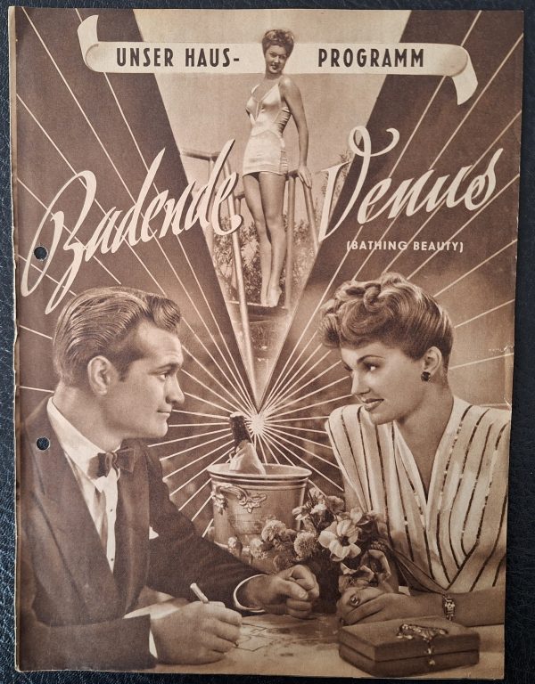 HP: Badende Venus ( George Sidney ) Red Skelton, Esther WIlliams, Basil Rathbone, Bill Goodwin, Ethel Smith, Jean Porter, Carlos Ramirez, Donald Meek