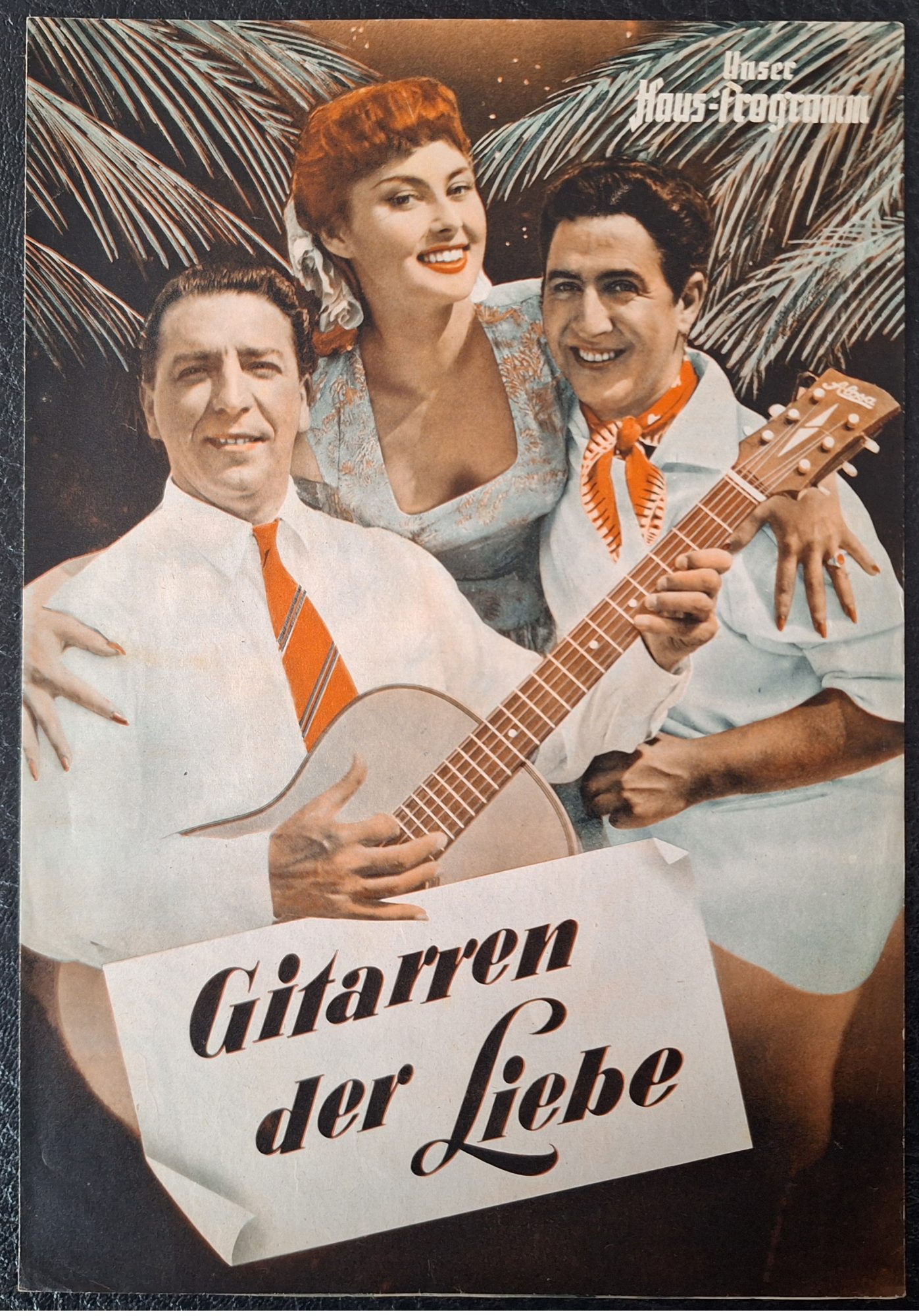 HP: Gitarren der Liebe ( Werner Jacobs ) ( Variante 1 ) Vico Torriani, Elma Karlowa, Harald Juhnke, Topsy Küppers, Ralph Lothar,