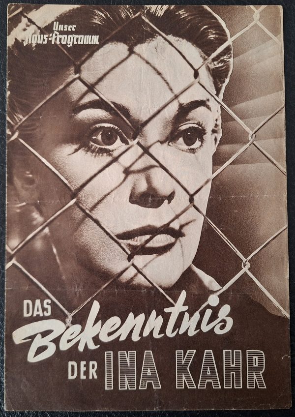 HP: Das Bekenntnis der Ina Kahr ( G. W. Pabst ) ( braun ) Curd Jürgens, Elisabeth Müller, Margot Trooger, Ingmar Zeisberg, Albert Lieven,