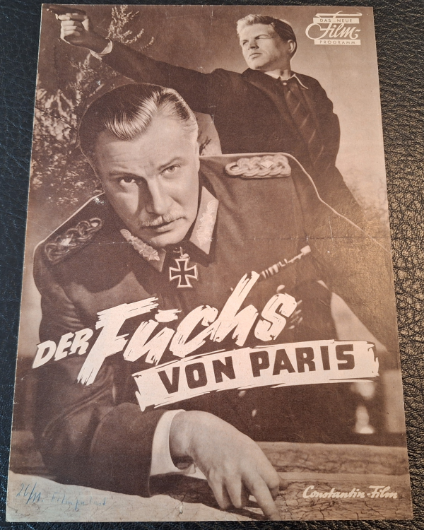 Der Fuchs von Paris (Paul May) ( braun ) Hardy Krüger, Marianne Koch, Martin Held, Peter Mosbacher, Paul Hartmann, Viktor Staal, Hans Waldemar Anders, Erik von Loewis, Michel Auclair, Jean Paul Roussillon, Jean Murat,