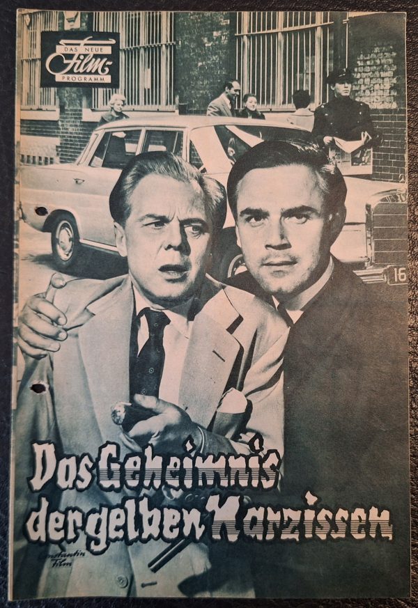 Das Geheimnis der gelben Narzissen ( Edgar Wallace ) Klaus Kinski, Ingrid voan Bergen, Albert Lieven, Jan Hendriks, Marius Goring, Peter Illing, Walter Gotell, Christpher Lee