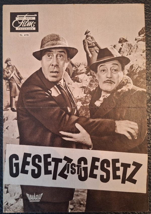 Gesetz ist Gesetz (Christian Jaque) Fernandel, Toto, Noel Roquevert, René Genin, Albert Dinan, Henri Crémieux, Anna Maria Lucioni, Nino Besozzi