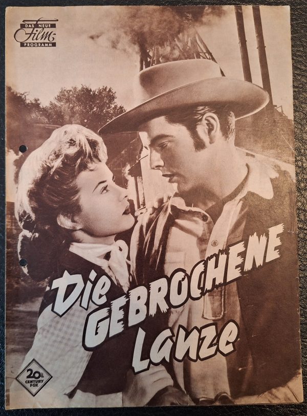 Die gebrochene Lanze ( E. Daytryck ) Spencer Tracy, Robert Wagner, Richard Widmark, Jean Peters, Hugh O´Brien, Earl Holliman, Eduard Franz, E. G. Marshall, Bob Adler, Katy Jurado,