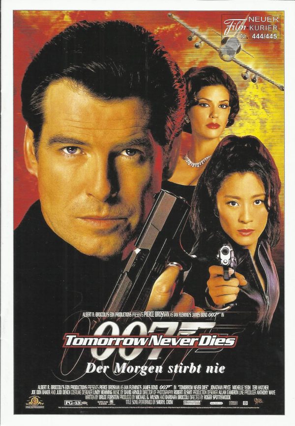 444/445: James Bond 007 Der Morgen stirbt nie ( Ian Fleming ) ( 2. Auflage ) Pierce Brosnan, Jonathan Pryce, Michelle Yeoh, Teri Hatcher, Ricky Jay, Götz Otto, Joe Don Baker, Judi Dench, Desmond Llewelyn, Samantha Bond, Gerald Butler, Michael Byrne,