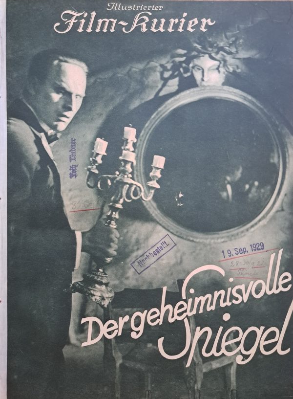 820: a: Der geheimnisvolle Spiegel ( Carl Hoffmann, Professor Teschner ) Felicitas Malten, Fritz Rasp, Rine de Liguoro, Dante Capelli, Eduard v. Winterstein, Albach Retty, Max Magnus, Alice Kempen, Heinrich Gretler