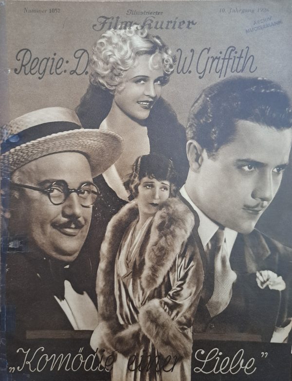 1057: Komödie einer Liebe ( D. W. Griffith ) Jean Hersholt, Belle Bennett, Phyllis Haver, Don Alvarado, Sally O´Neil