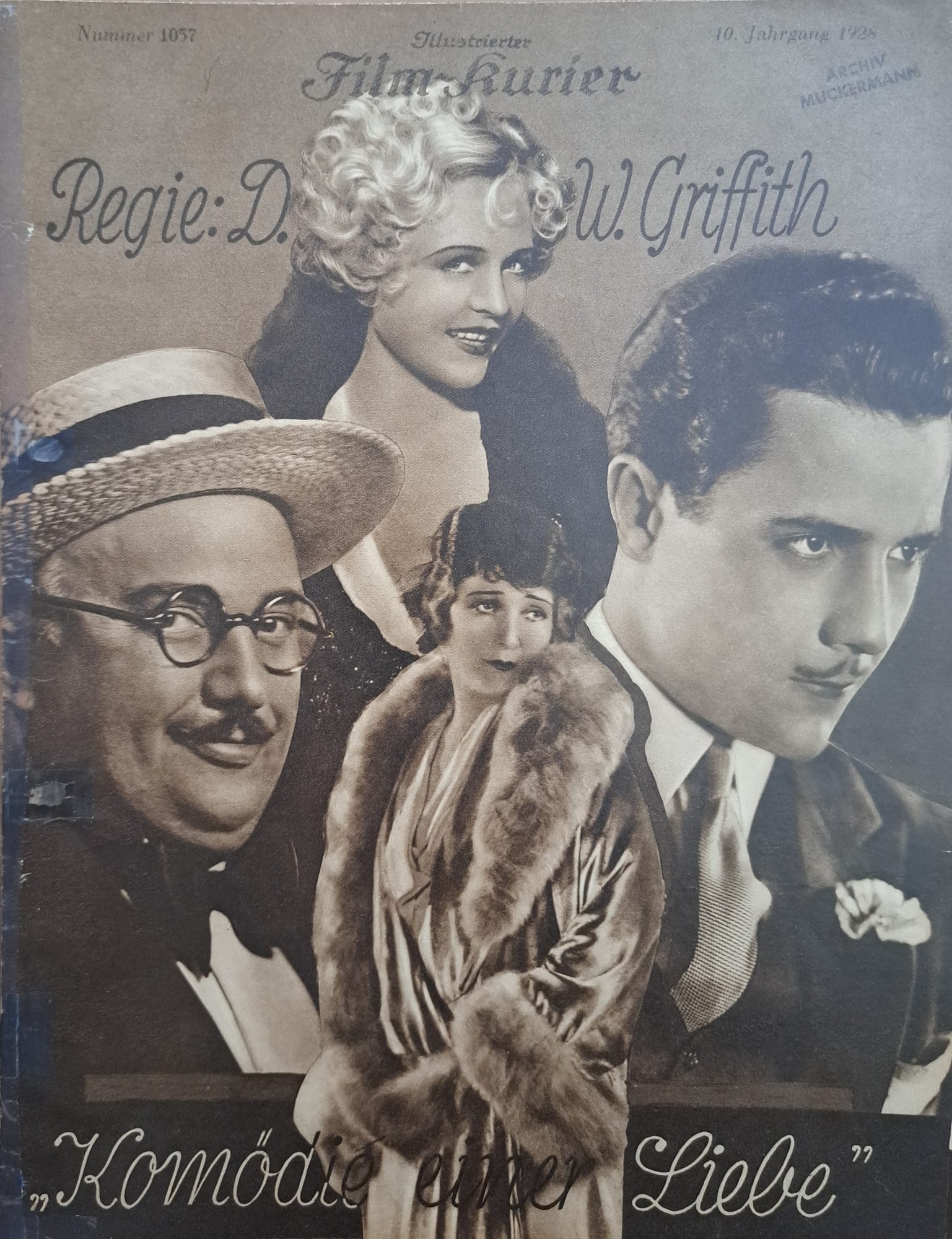 1057: Komödie einer Liebe ( D. W. Griffith ) Jean Hersholt, Belle Bennett, Phyllis Haver, Don Alvarado, Sally O´Neil