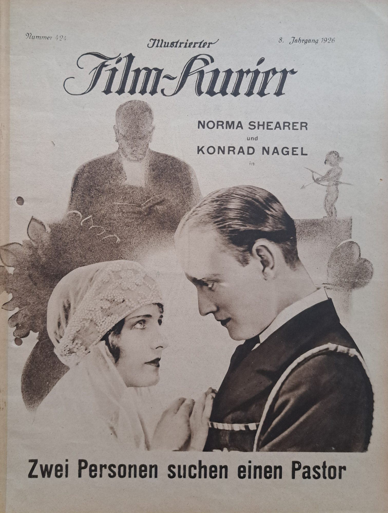 424: Zwei Personen suchen einen Pastor ( Alf Goulding ) Norma Shearer, Konrad Nagel