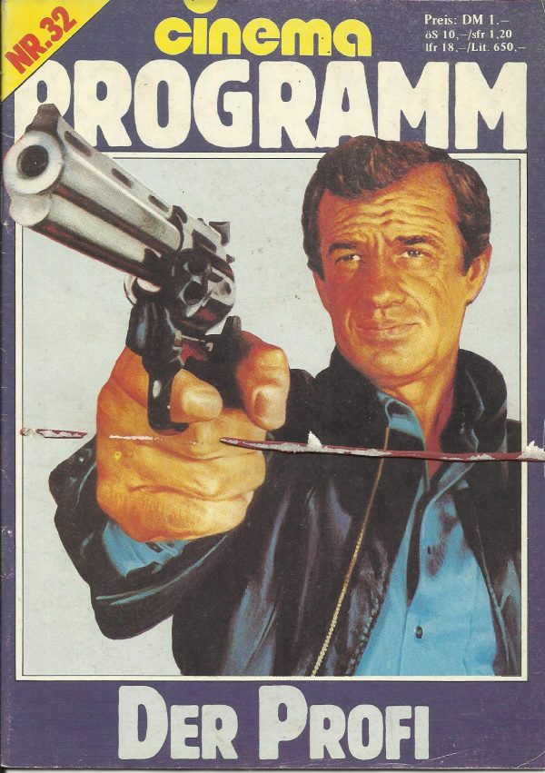 Nr. 32: Der Profi ( Georges Lautner ) Jean-Paul Belmondo, Robert Hossein, Jean Desailly, Cyrielle Claire, Marie-Christine Descouard, Elisabeth Margoni, Jean-Louis Richard, Michel Beaune, Bernard Donnadieu, Pierre Saintons, Gerard Darrieu, Sidiki Bakaba