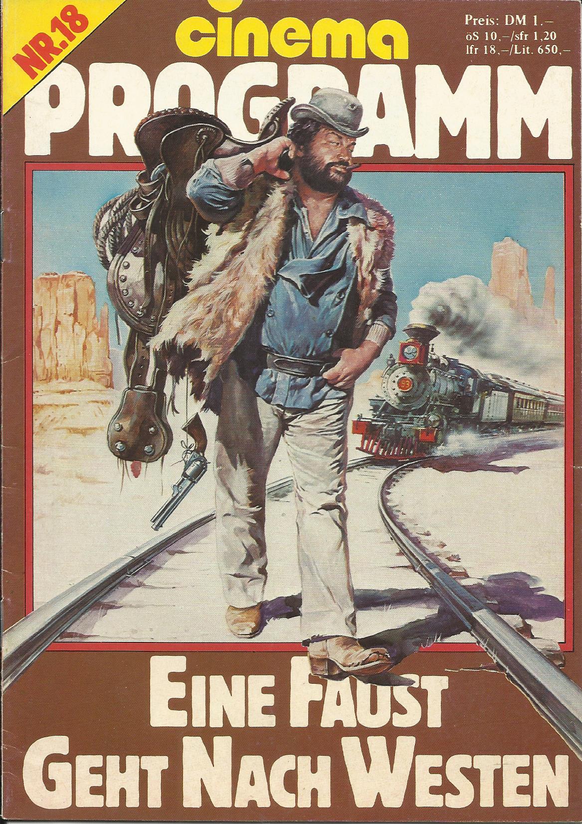 Nr. 18: Eine Faust geht nach Westen ( Michele Lupo ) Bud Spencer, Amidou, Joe Bugner, Riccardo Pizzuti, Piero Trombetta, Carlo Reali, Sara Franchetti, Andrea Heuer