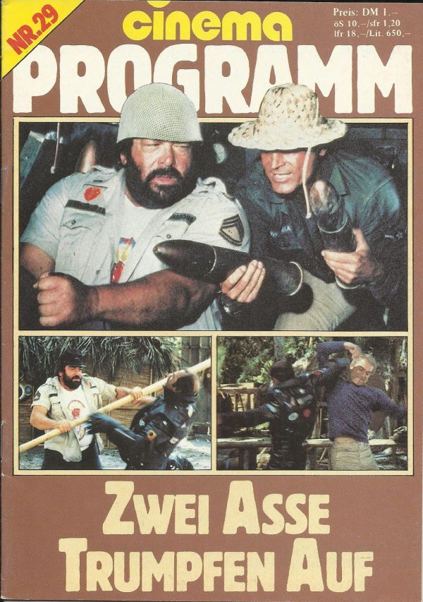 Nr. 29: Zwei Asse trumpfen auf ( Sergio Corbucci ) Terence Hill, Bud Spencer, John Fujoka, Luise Bennett, Sal Borgese, Kainowa Lauritzen, Mirna Seya, Terry Moni Mapuana, Salvo Basile, Claudio Ruffini, Herbie Goldstein