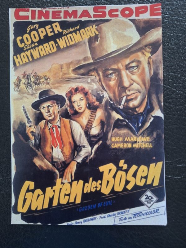406: Der Garten des Bösen ( Henry Hathaway ) Gary Cooper, Susan Hayward, Richard Widmark, Hugh Marlowe, Cameron Mitchell, Rita Moreno, Victor Manuel Mendoza, Fernando Wagner,