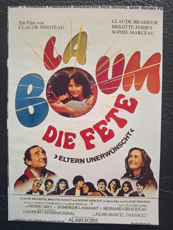 410: La Boum - Die Fete ( Claude Pinoteau ) Sophie Marceau, Claude Brasseur, Brigitte Fossey, Denise Grey, Jean Michel Dupuis, Richard Bohringer,