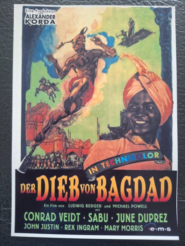423: Der Dieb von Bagdad ( Alexander Korda ) Conrad Veidt, Sabu, June Deprez, John Justin, Rex Ingram,