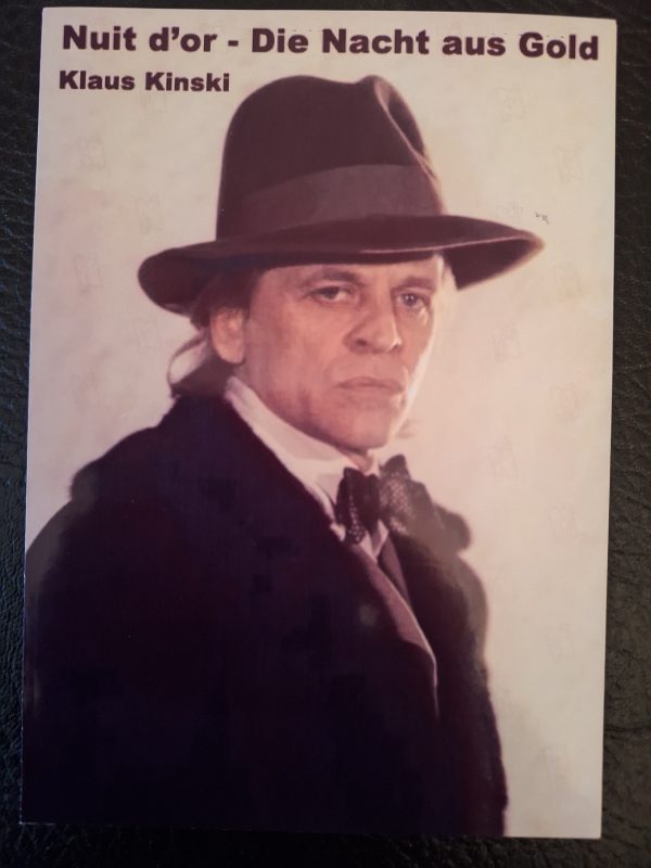 836: Nuit d´or - Die Nacht aus Gold ( Serge Moati ) Klaus Kinski, Bernard Blier, Marie Dubois, Jean Luc Bideau, Charles Vanel, Anny Duperey, Elisabeth Flickenschildt, Maurice Ronet,