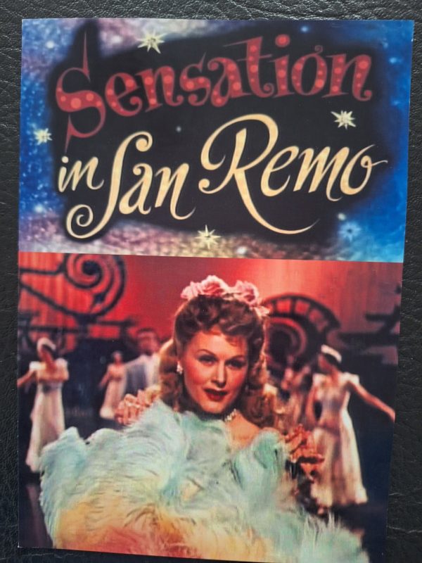 328: Sensation in San Remo ( Georg Jacoby ) Marika Rökk, Peter Pasetti, Maria Litto, Ewald Balser, Elisabeth Markus, Petra Unkel, Walter Giller, Otto Gebühr, Doris Kreysler, Inge Meysel,