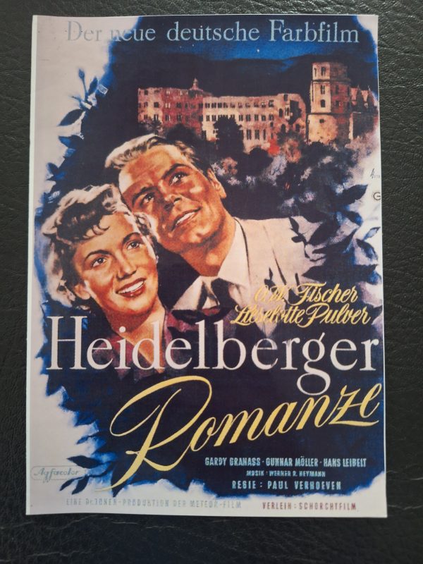 399: Heidelberger Romanze ( Paul Verhoeven ) O. W. Fischer, Liselotte Pulver, Gardy Granass, Gunnar Möller, Hans Leibelt, Ruth Niehaus, Hans Reiser, Margarete Haagen, Paul Verhoeven, Joachim Brenncke, Walter Sedlmayr, Margit Saad,