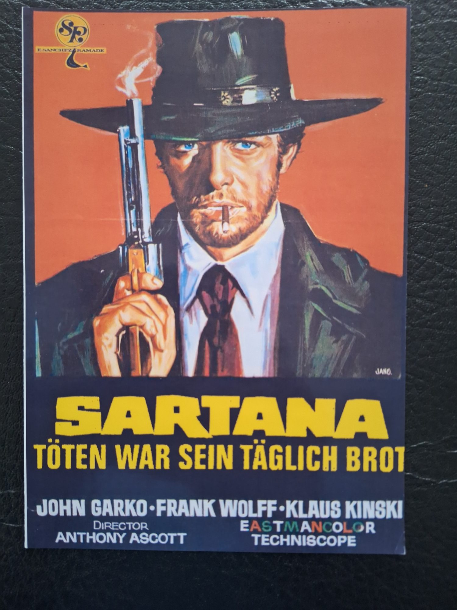 674: Sartana - Töten war sein täglich Brot ( Anthony Ascott ) John Garko, Frank Wolff, Klaus Kinski, Gordon Mitchell, Ettore Manni, Sal Borgese, Samson Burke,