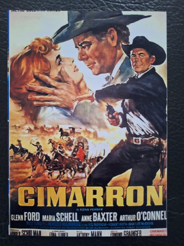 678: Cimarron ( Anthony Mann ) Glenn Ford, Maria Schell, Anne Baxter, Arthur O´Connell, Russ Tamblyn, Mercedes McCambridge, Vic Morrwo, Robert Keith, Charles McGraw, Henry (Harry) Morgan, David Opatoshu, Aline MacMahon, Lili Darvas, Edgar Buchanan,