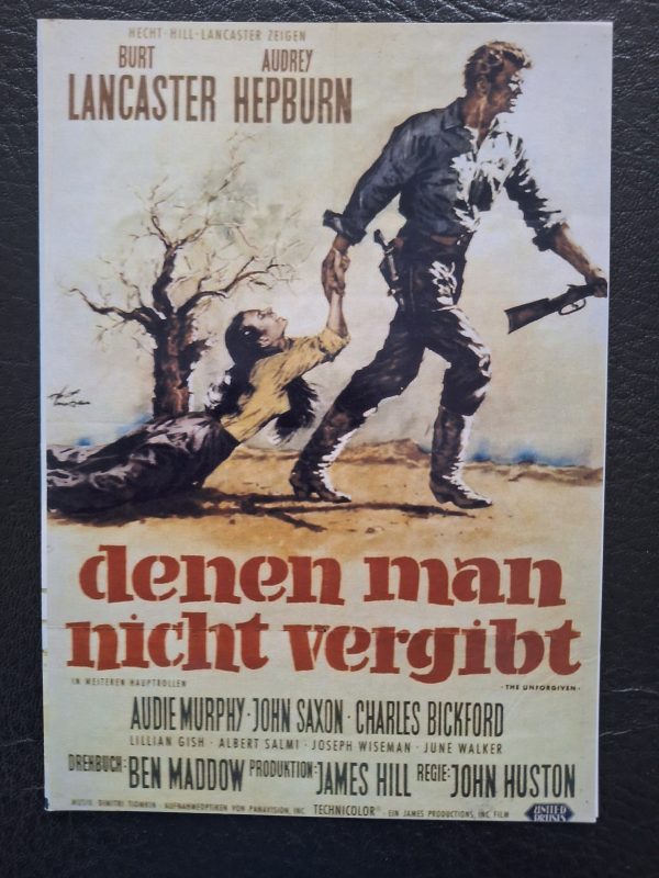 686: Denen man nicht Vergibt (John Huston) Andrey Hepburn, Burt Lancaster, Audie Murphy, John Saxon, Charles Bickford, Albert Salmi, Lillian Gish, Joseph Wiseman, Kipp Hamilton, Anrold Merritt, June Walker, Carlos Rivas, Doug McClure