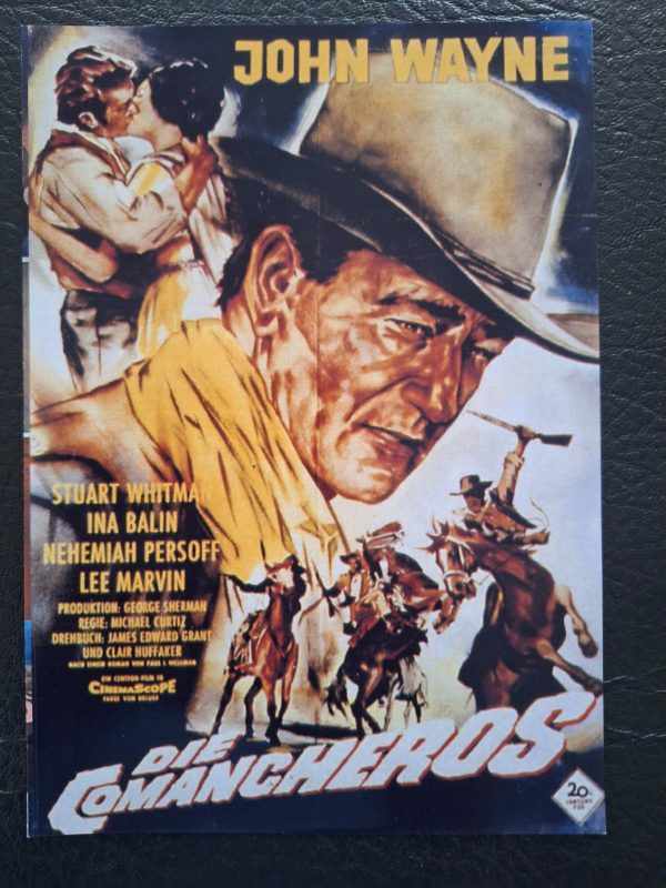 688: Die Comancheros ( The comancheros ) ( Michael Curtiz ) John Wayne, Stuart Whitman, Ina Balin, Nehemiah Persoff, Lee Marvin, Michael Ansara, Pat Wayne, Bruce Cabot, Joan O`Brien, Edgar Buchmanan, Henry Daniell, Roger Mobley