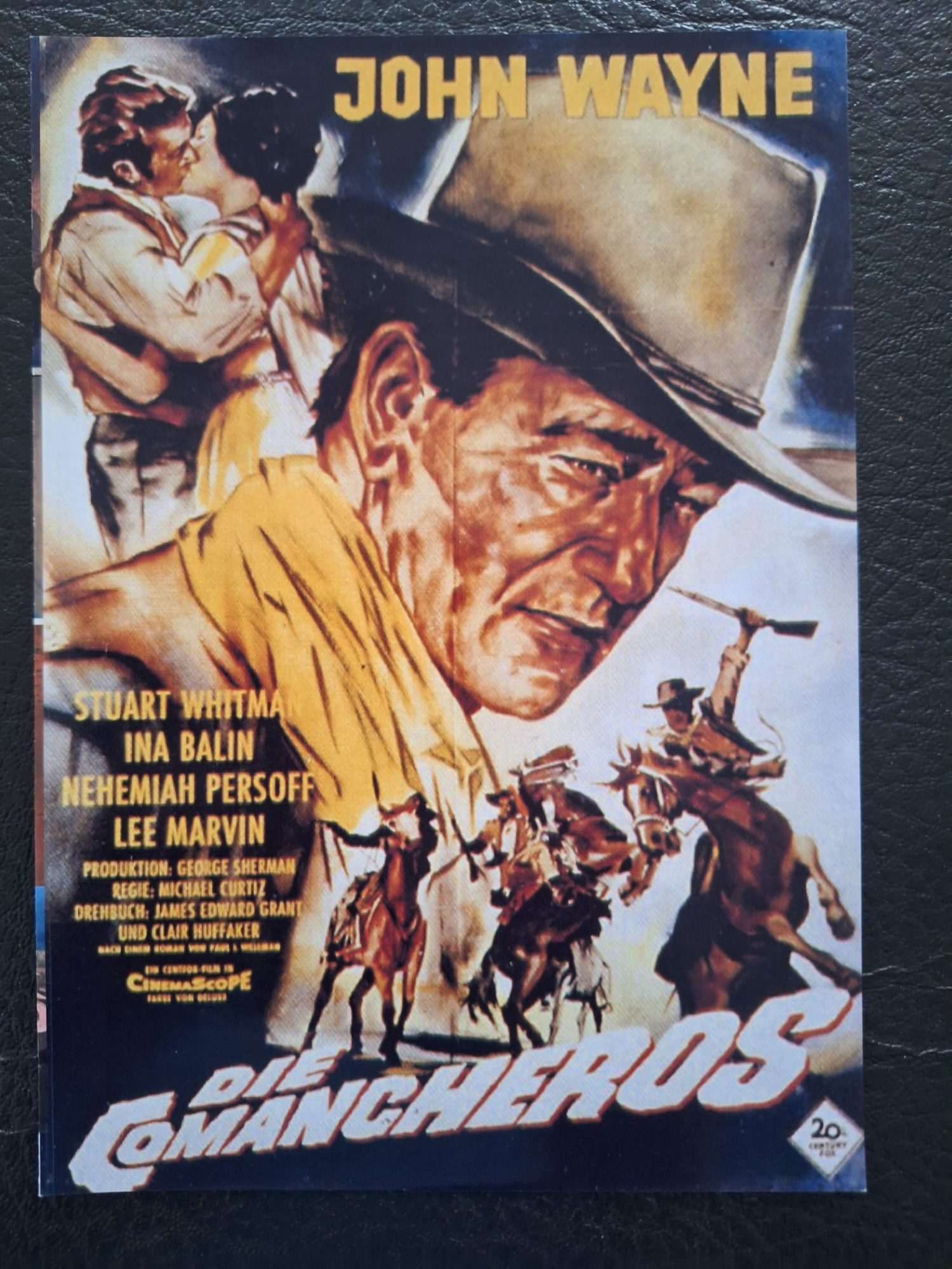 688: Die Comancheros ( The comancheros ) ( Michael Curtiz ) John Wayne, Stuart Whitman, Ina Balin, Nehemiah Persoff, Lee Marvin, Michael Ansara, Pat Wayne, Bruce Cabot, Joan O`Brien, Edgar Buchmanan, Henry Daniell, Roger Mobley