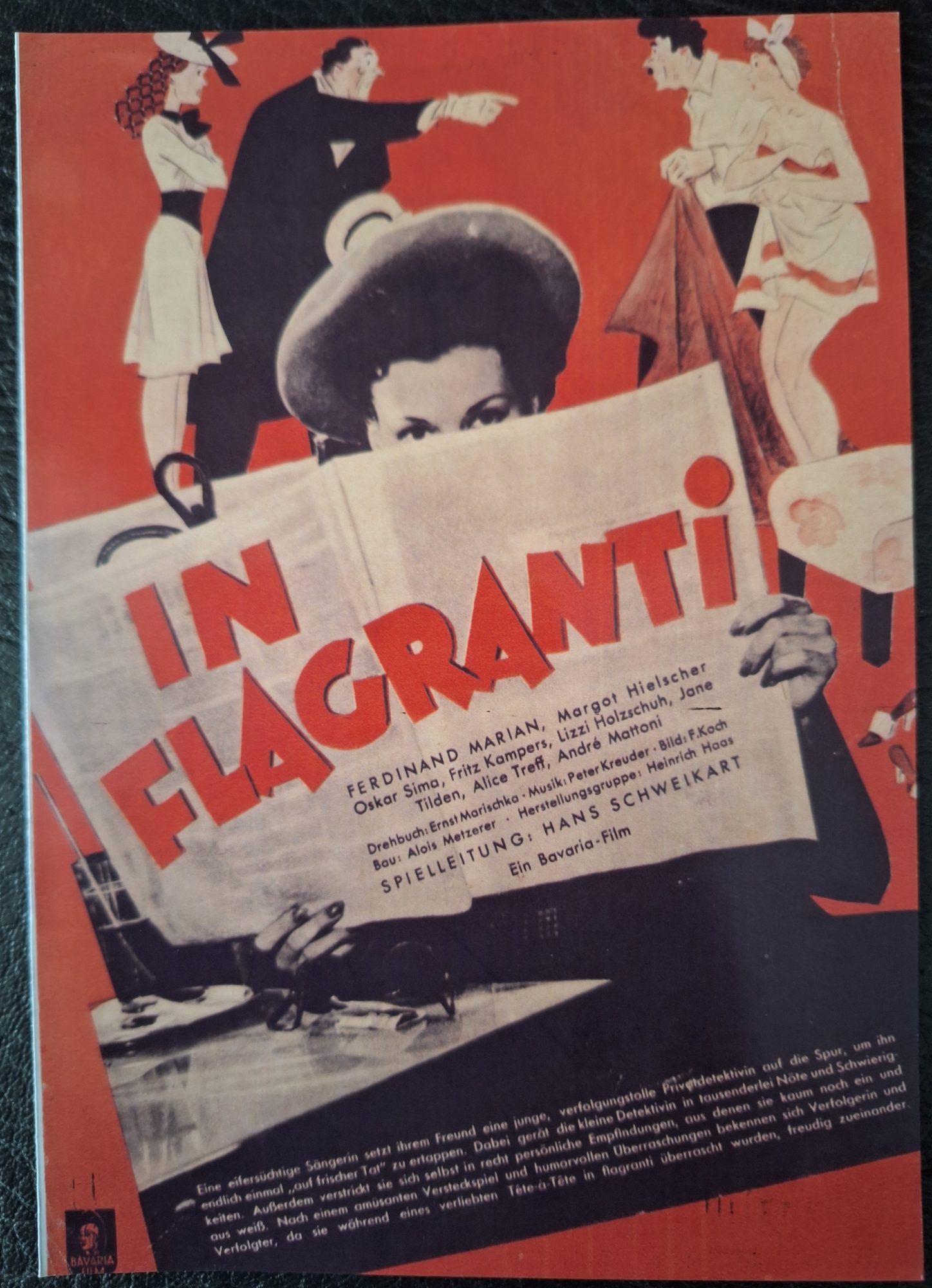 738: In Flagranti ( Ernst Marischka ) Ferdinand Marian, Margot Hielscher Oskar Sima, Fritz Kampers, Jane Tilden, Lizzi Holzschuh, Alice Treff, Fritz Gerlach,