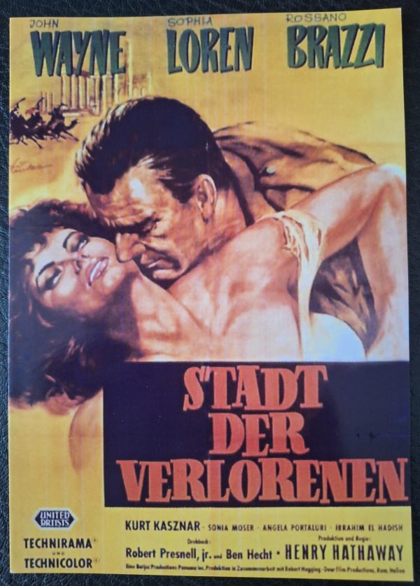 727: Stadt der Verlorenen (Henry Hathaway) John Wayne, Sophia Loren, Rossano Brazzi, Kurt Kasznar, Sonia Moser, Angela Portaluri