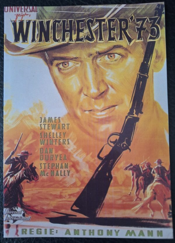 728: Winchester 73 (Anthony Mann) James Stewart, Shelley Winters, Dan Duryea, Stephen McNally, James Millican, Millard Mitchell, Charles Drake, Will Geer, John McIntire