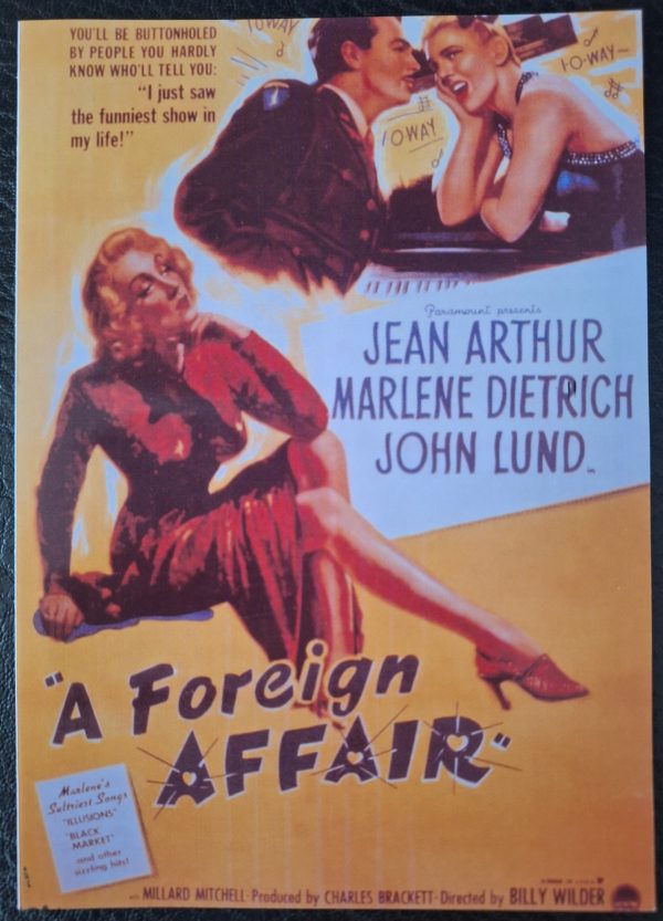 732: Eine auswärtige Affäre ( A Foreign Affair ) ( Billy Wilder ) Marlene Dietrich, Jean Arthur, John Lund, Millard Mitchell, Peter von Zemeck, Stanley Prager,