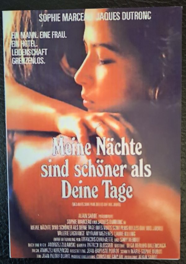 764: Meine Nächte sind schöner als Deine Tage ( Andrzej Zulawski ) Sophie Marceau, Jacques Dutronc, Valerie Lagrange, Myriam Mezieres, Laura Killing,