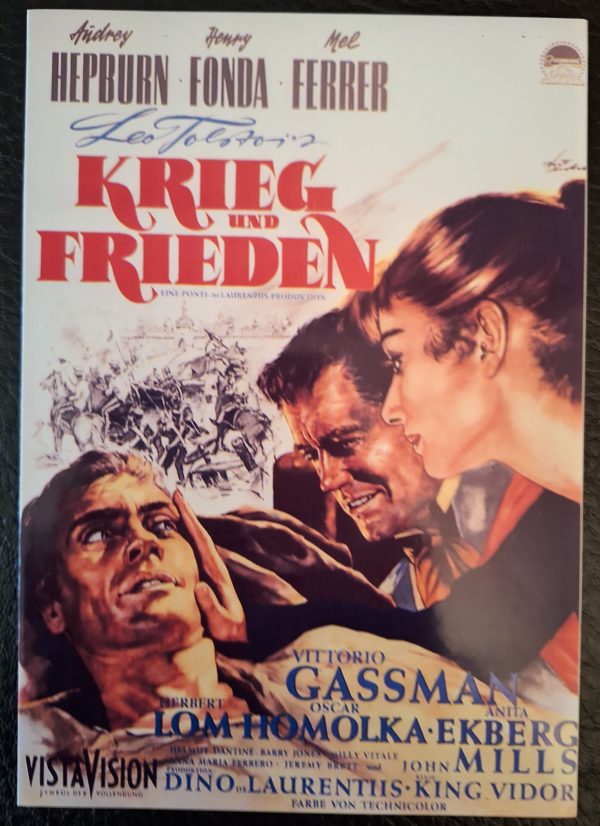765: Krieg und Frieden ( King Vidor ) Audrey Hepburn, Henry Fonda, Mel Ferrer, Vittorio Gassman, John Mills, Herbert Lom, Oscar Homolka, Anita Ekberg, Helmut Dantine, Barry Jones, Lea Seidl, Anna Maria Ferrero, Milly Vitale, Jeremy Brett, May Britt