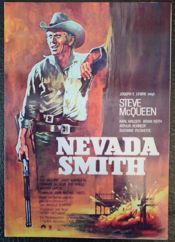 754: Nevada Smith (Henry Hathaway) Steve McQueen, Karl Malden, Brian Keith, Raf Vallone, Suzanne Pleshette, Arthur Kennedy, Martin Landau, Pat Hingle, Gene Evans, Janet Margolin, Josephine Hutchinson, John Litel, Paul Fix,