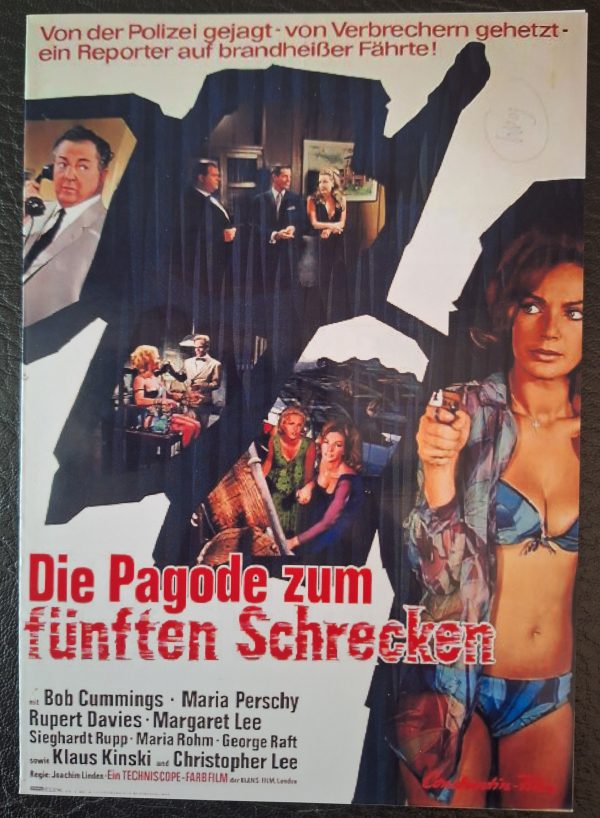1064: Die Pagode zum fünften Schrecken ( Edgar Wallace ) Klaus Kinski, Christopher Lee, Bob Cummings, Margaret Lee, Rupert Davies, Maria Perschy, Maria Rohm, Sieghardt Rupp,