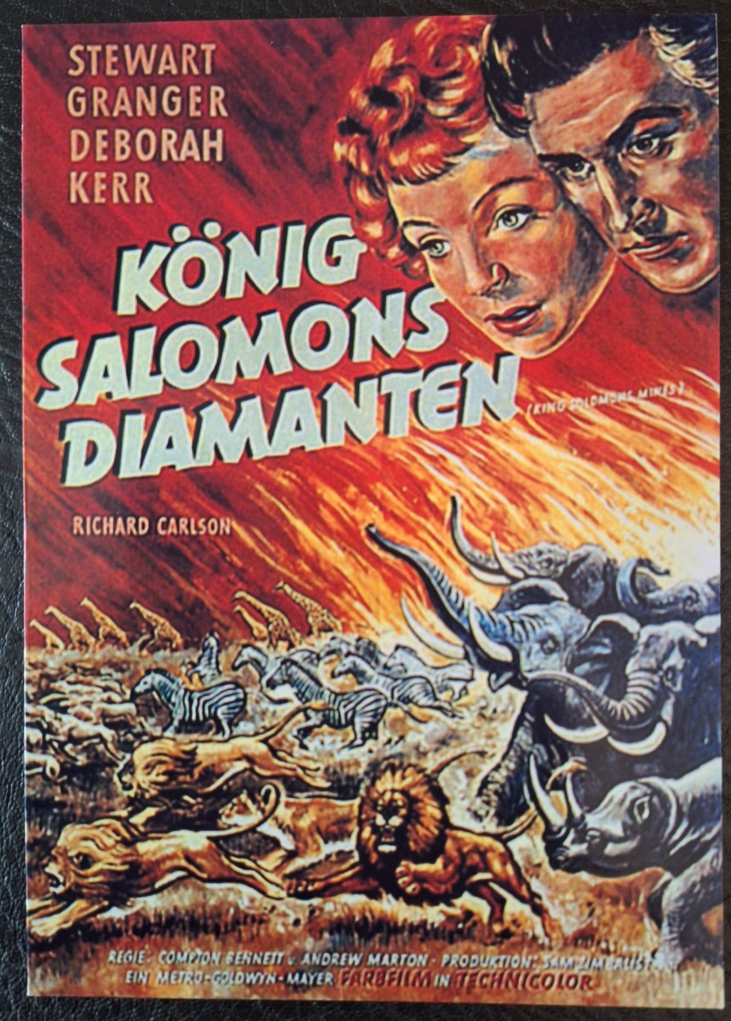 1097: König Salamons Diamanten (Compton Bennett und Andrew Marton) Stewart Granger, Deborah Kerr, Richard Carlson, Kimursi, Siriaque