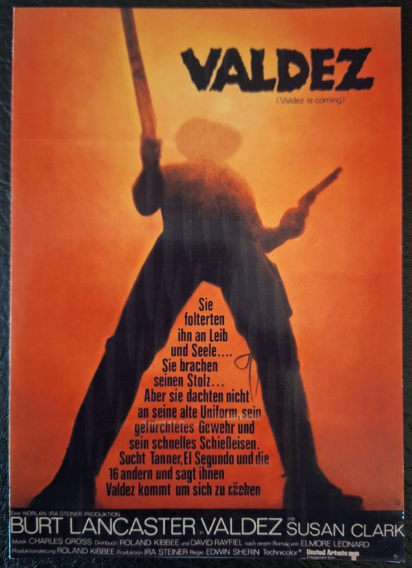 1059: Valdez ( Valdez is Coming ) ( Edwin Sherin ) Burt Lancaster, Susan Clark, Frank Silvera, Jon Cypher, Richard Jordan, Barton Heyman, Hector Elizondo, Maria Montez,