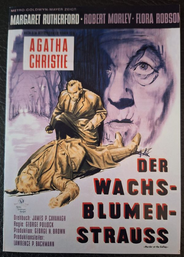 1298: Der Wachsblumenstrauss ( Murder at the Gallop ) ( Agatha Christie ) Margaret Rutherford, Robert Morley, Flora Robson, Charles Tingwell, Katya Douglas, Stringer Davis, James Villiers,