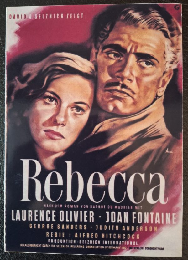 1326: Rebecca ( Alfred Hitchcock ) Laurence Olivier, Joan Fontaine, George Sanders, Judith Anderson, Nigel Bruce, C. Aubrey Smith, Gladys Cooper