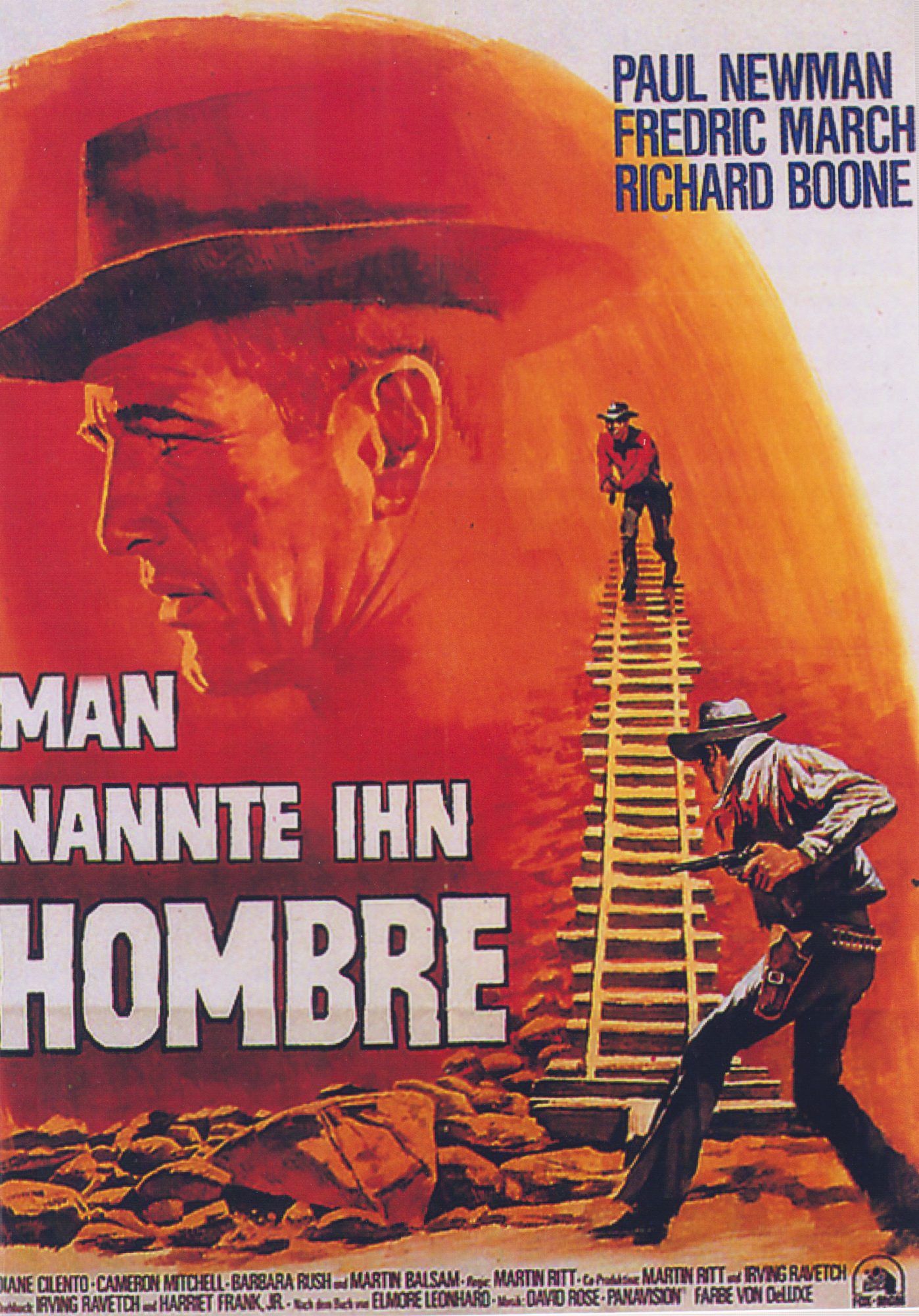 1113: Man nannte Ihn Hombre ( Martin Ritt ) Paul Newman, Frederic March, Richard Boone, Diane Cilento, Cameron Mitchell, Barbara Rush, Peter Lazer, Martin Balsam, Skip Ward,